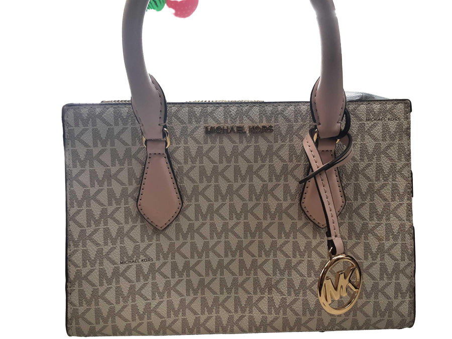 Michael Kors Ba-2409 White Purse / Handbag