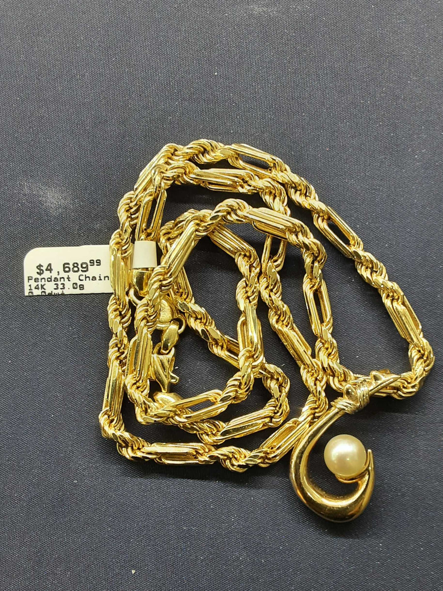 Chain - Yellow Gold 14k (.585) 33 grams 22 inch