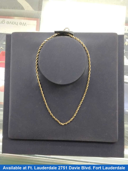 Rope Chain - Yellow Gold 14k (.585) 6.4 grams 20 inch