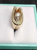 Women's Ring - Yellow Gold 18k (.750) 13.9 grams Size 20