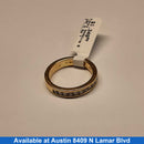 Ring - Wedding Band - Yellow Gold 18k (.750) 6.6 grams Size 8