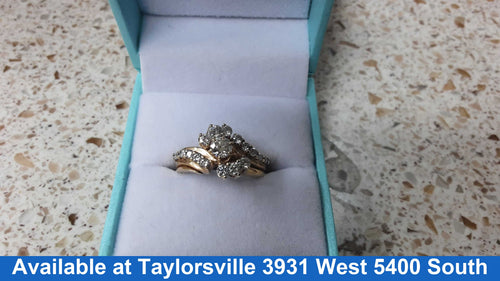 Ring - Engagement Set - Yellow Gold 14k (.585) 5.8 grams Size 7.5