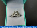 Ring - Wedding Set - White Gold 14k (.585) 7 grams Size 7.5