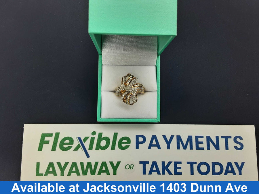 Women's Ring - Yellow Gold 10k (.417) 4.9 grams Size 7