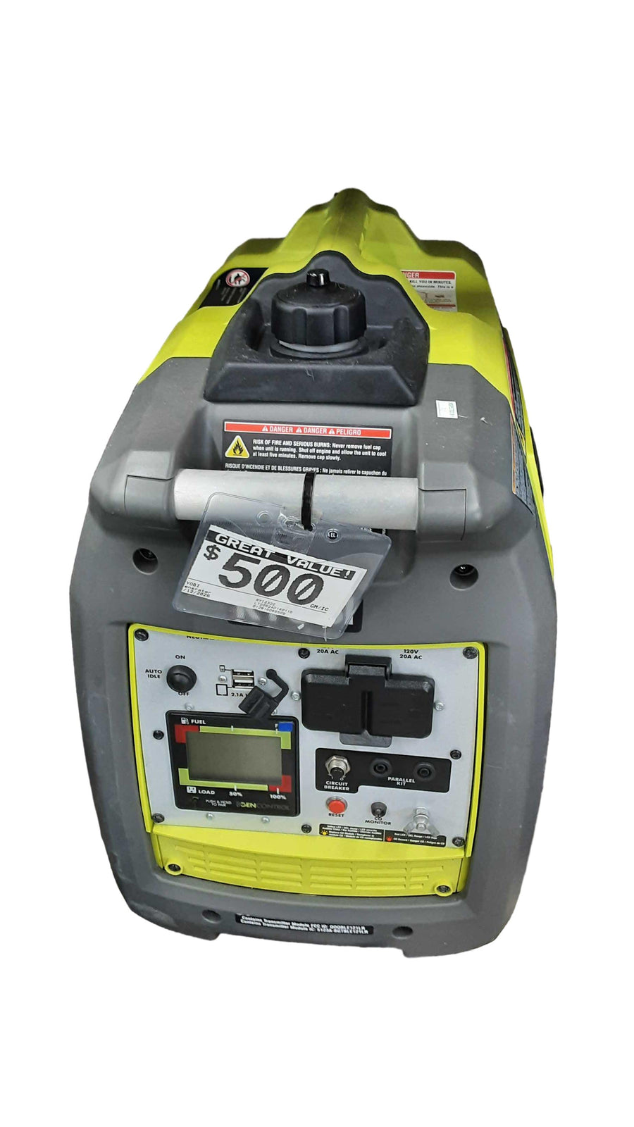 Ryobi Ryi2322 Green Generator