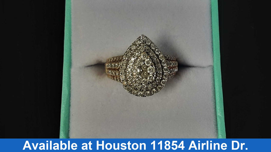Women's Ring - Yellow Gold 10k (.417) 4.5 grams Size 7.5