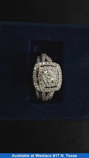 Ring - Engagement Set - White Gold 14k (.585) 6.3 grams Size 7