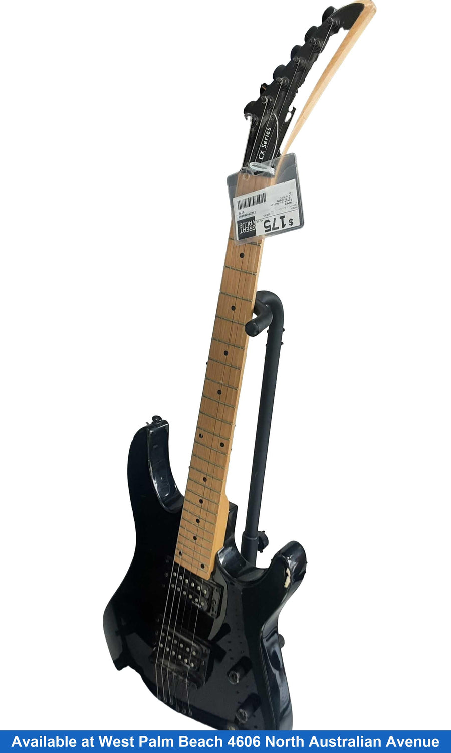 Hamer Cx Series Black Electric Classic Guitar
