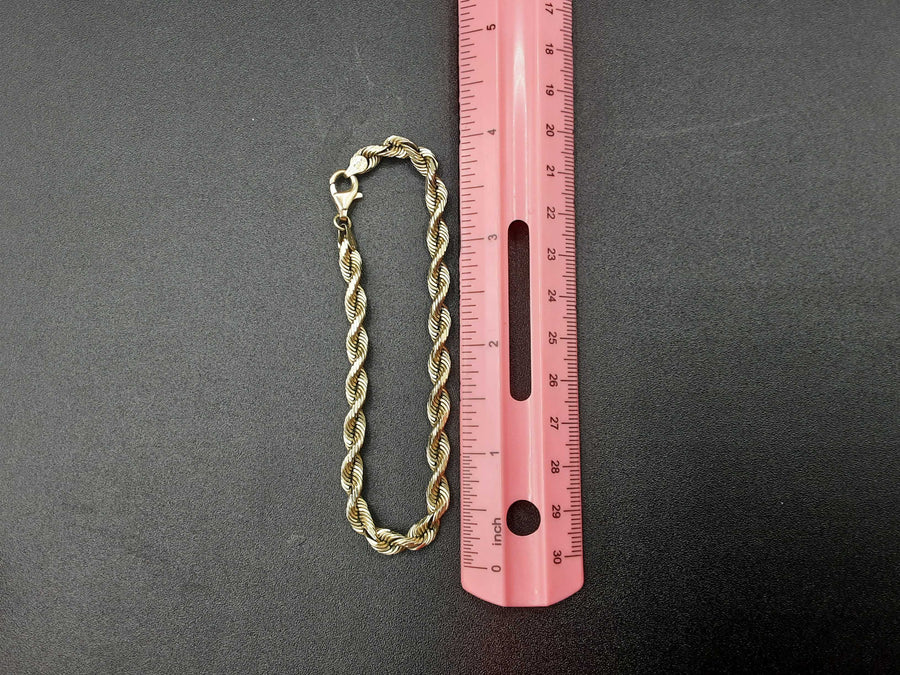 Rope Bracelet - Yellow Gold 10k (.417) 15 grams 8 inch
