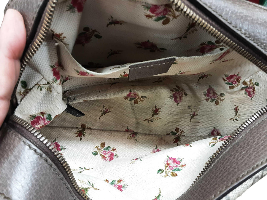 Gucci Gg Supreme Small Messenger Bag Beige / Tan