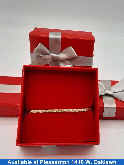 Tricolor Bracelet - Tricolor Gold 10k (.417) 2.2 grams 3 inch