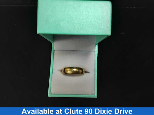 Ring - Wedding Band - Yellow Gold 10k (.417) 3.9 grams Size 10