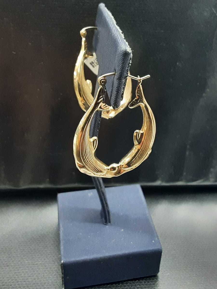 Hoop Earrings - Yellow Gold 14k (.585) 2.9 grams