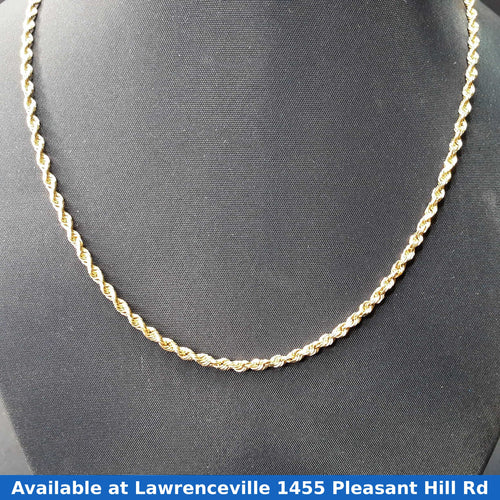 Rope Chain - Yellow Gold 10k (.417) 6 grams 18 inch