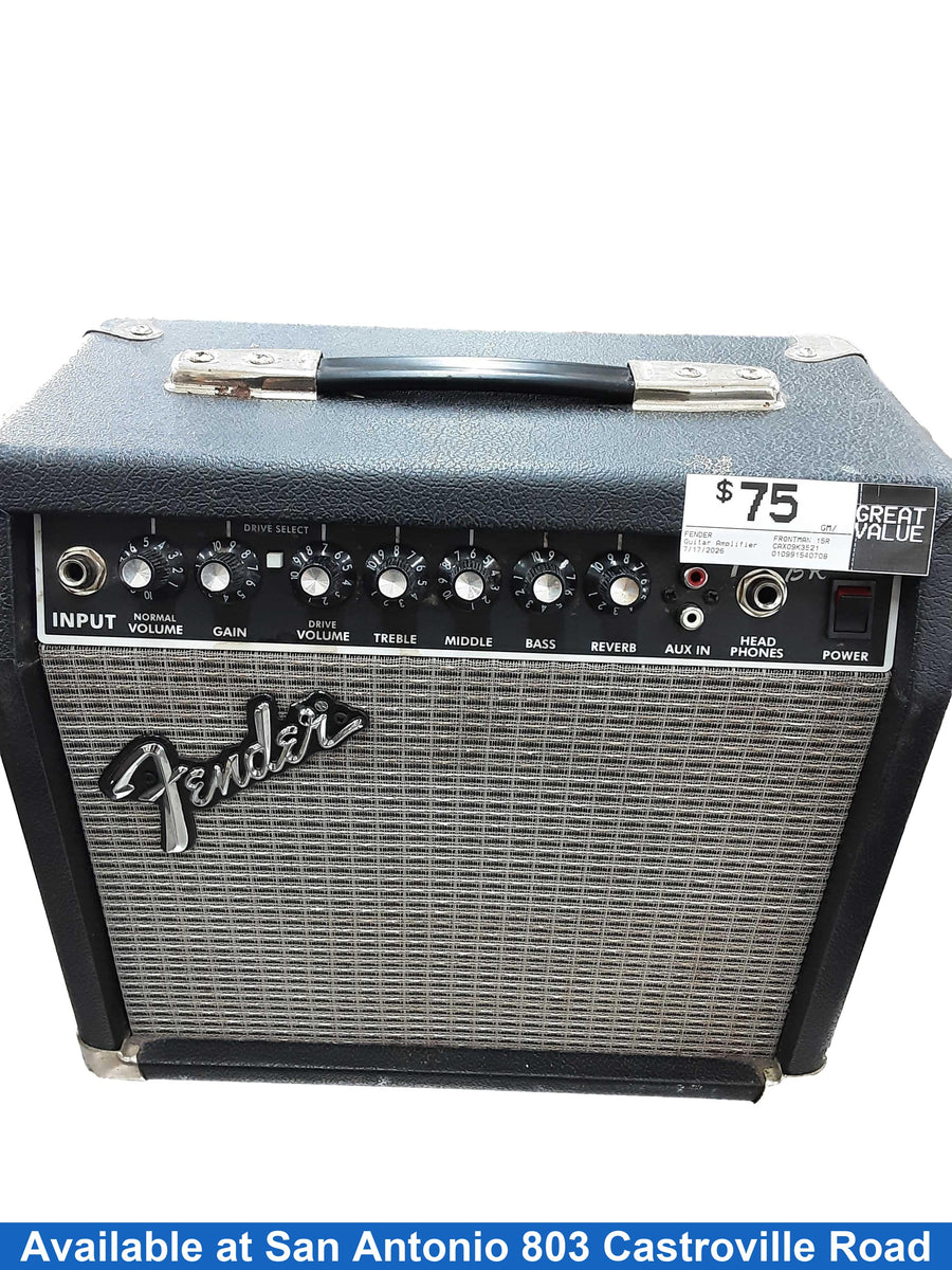 Fender Frontman 15r Black Guitar Amplifier