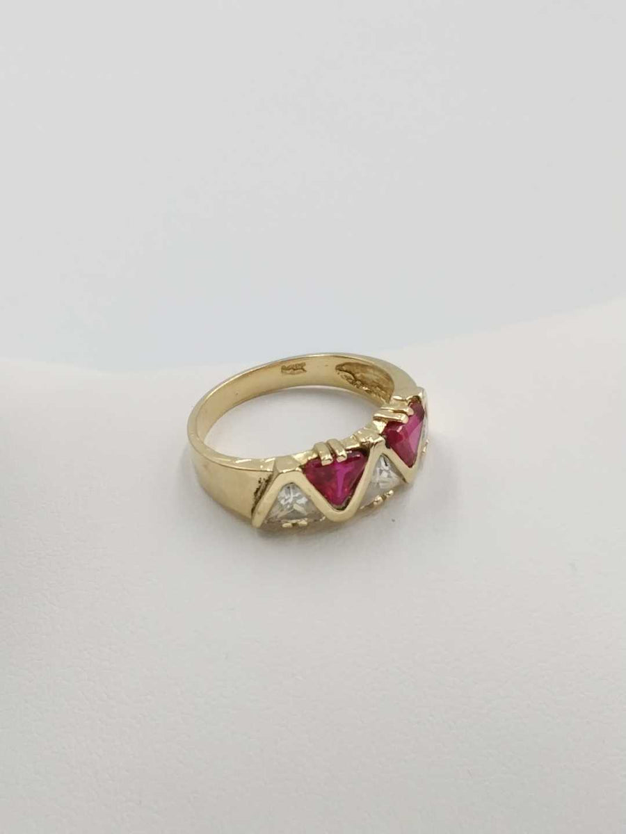 Women's Ring - Yellow Gold 14k (.585) 4.3 grams Size 8