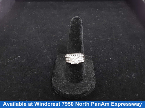 Ring - Engagement Set - White Gold 14k (.585) 4.4 grams Size 20