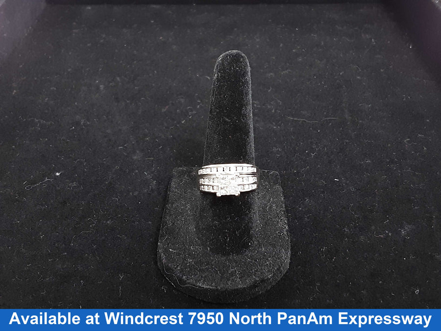 Ring - Engagement Set - White Gold 14k (.585) 4.4 grams Size 20
