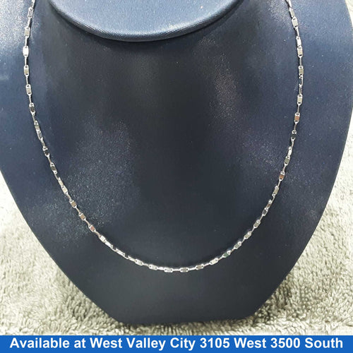 Gucci Chain - White Gold 14k (.585) 3.9 grams 18 inch