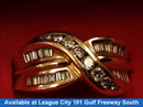 Women's Ring - Yellow Gold 14k (.585) 8.2 grams Size 7.5