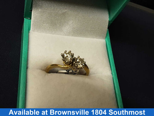 Women's Ring - Yellow Gold 18k (.750) 2.9 grams Size 8