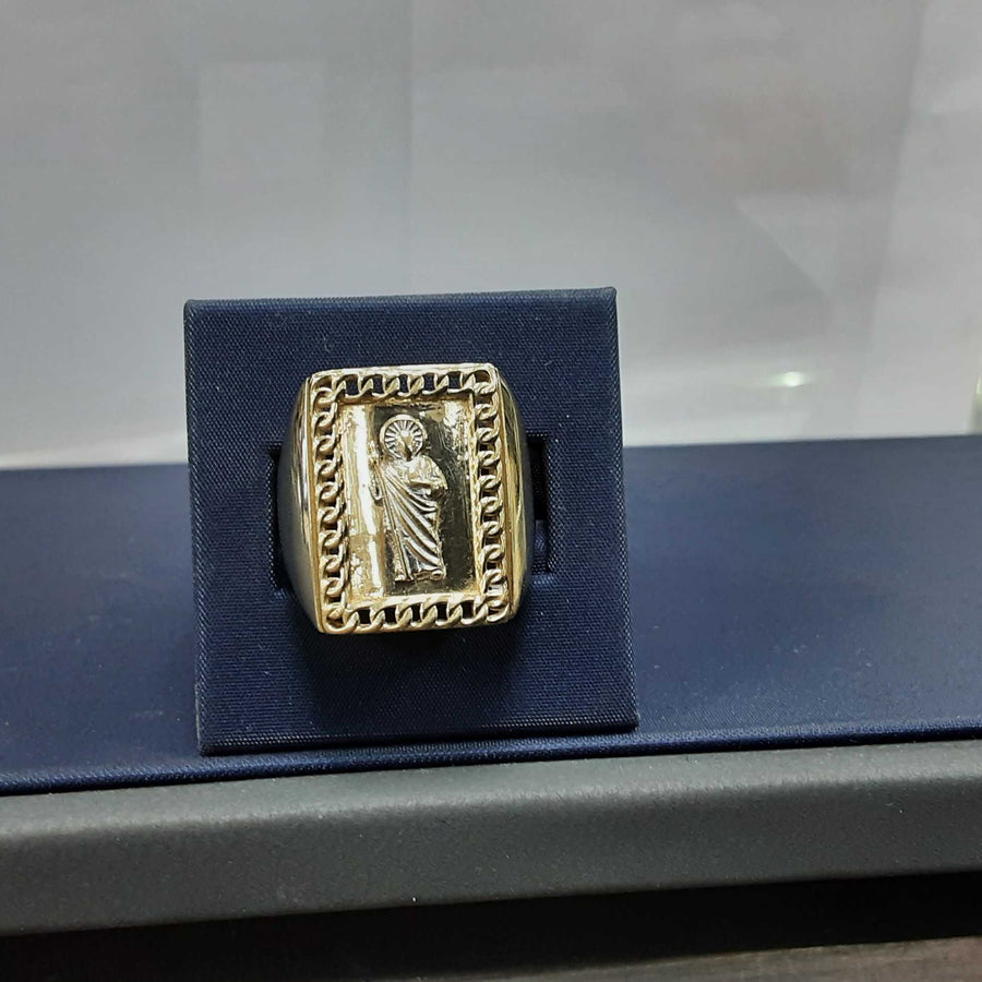 Men's Ring - Yellow Gold 14k (.585) 7.6 grams Size 10.5