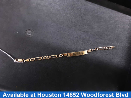 ID Bracelet - Yellow Gold 14k (.585) 5.9 grams 7 inch