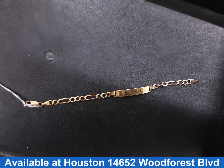 ID Bracelet - Yellow Gold 14k (.585) 5.9 grams 7 inch