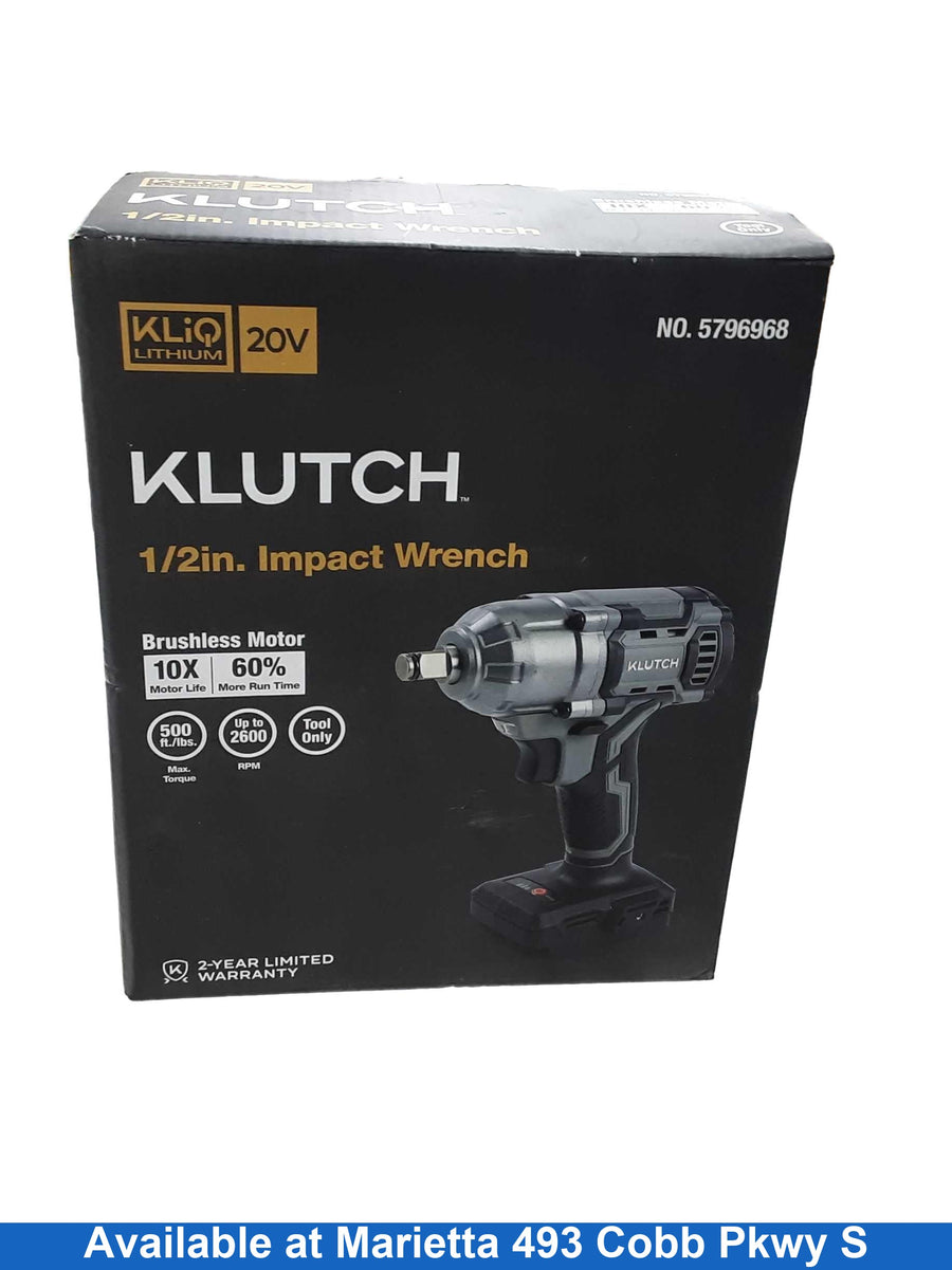 Klutch 5796968 Gray Cordless Impact Drill