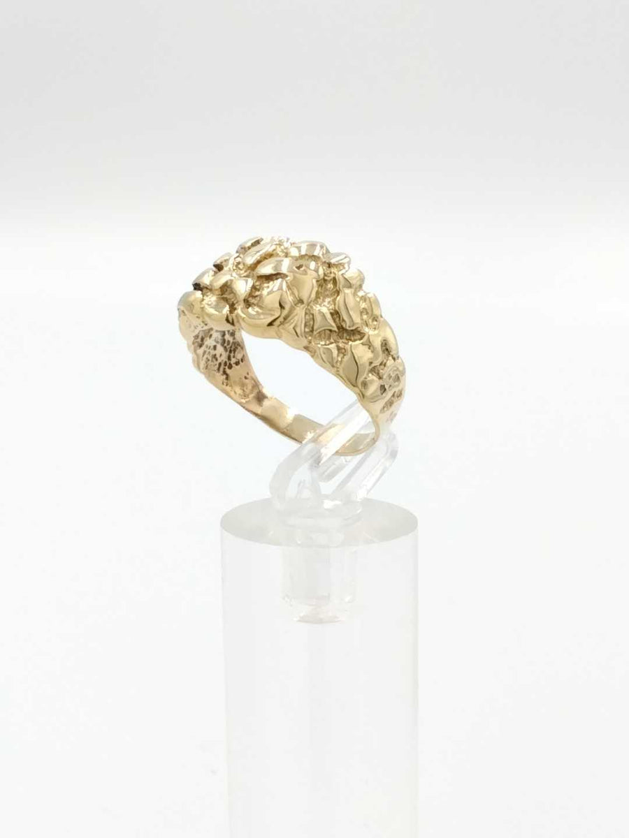 Men's Ring - Yellow Gold 10k (.417) 4.6 grams Size 10.5