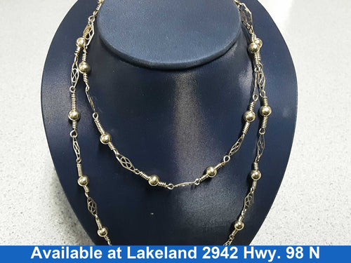 Bead Chain - Yellow Gold 10k (.417) 8.1 grams 24 inch