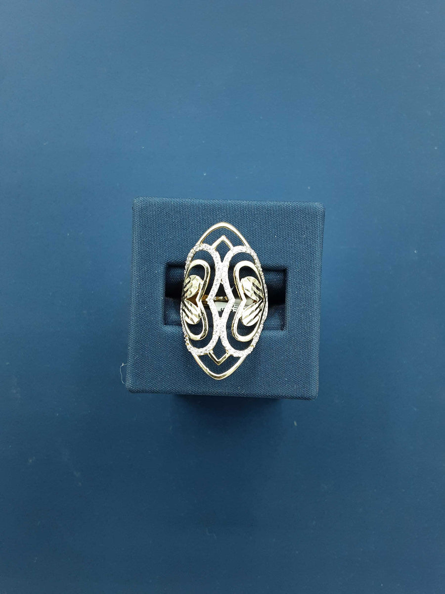 Women's Ring - Yellow Gold 14k (.585) 3.4 grams Size 6