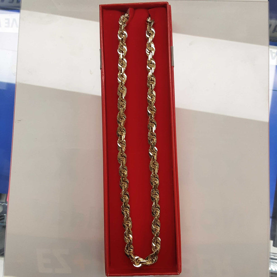 Rope Chain - Yellow Gold 10k (.417) 83.6 grams 24 inch