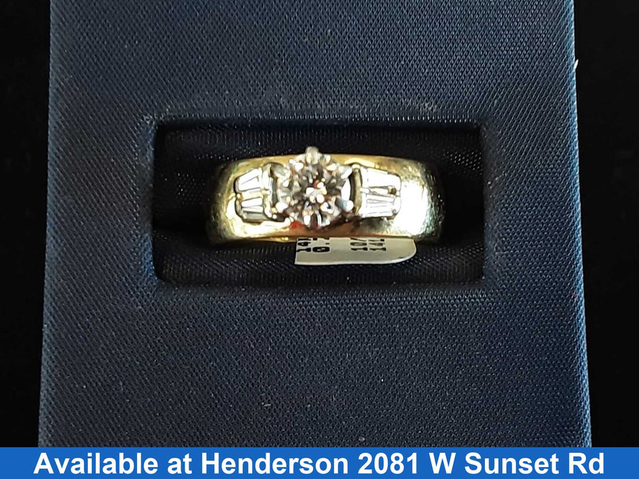 Women's Ring - Yellow Gold 14k (.585) 6.6 grams Size 9.5