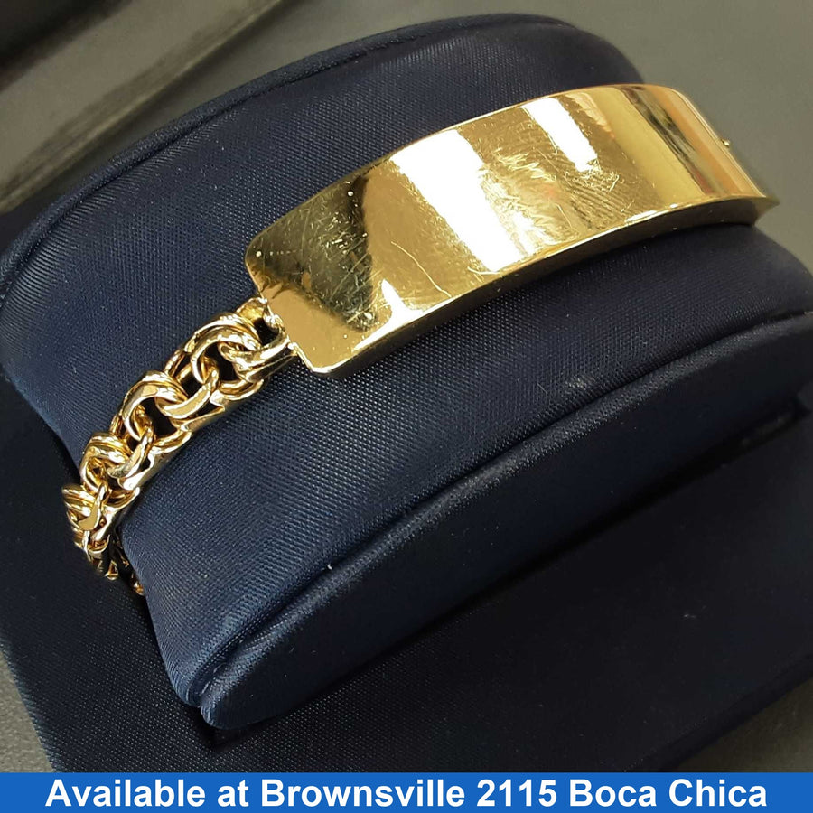 ID Bracelet - Yellow Gold 10k (.417) 25 grams 8 inch