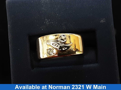 Ring - Wedding Band - Yellow Gold 14k (.585) 5.7 grams Size 6.5