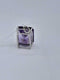 Amethyst Large Square Pendant With Diamonds 14k