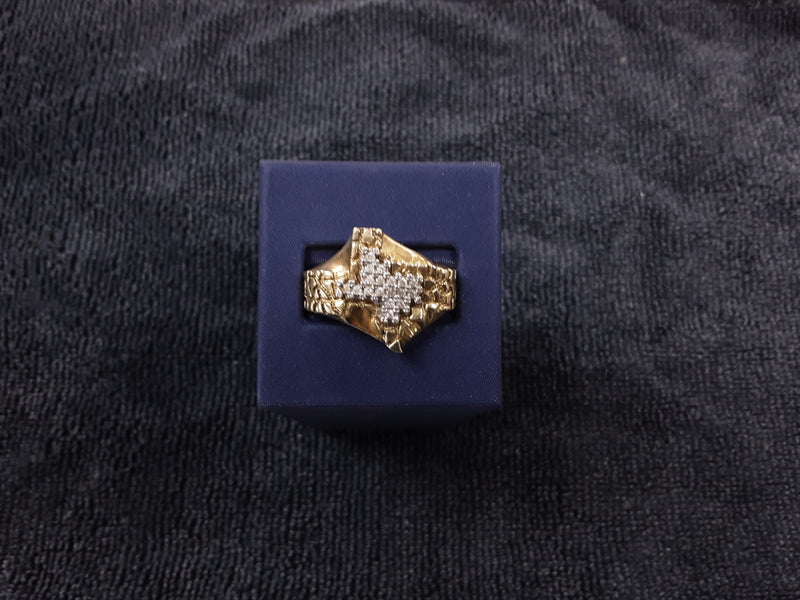 Yellow Gold 10k (.417) 7.7 grams Size 10.5