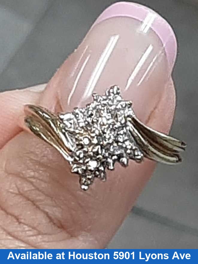 Women's Ring - Yellow Gold 10k (.417) 2.9 grams Size 7