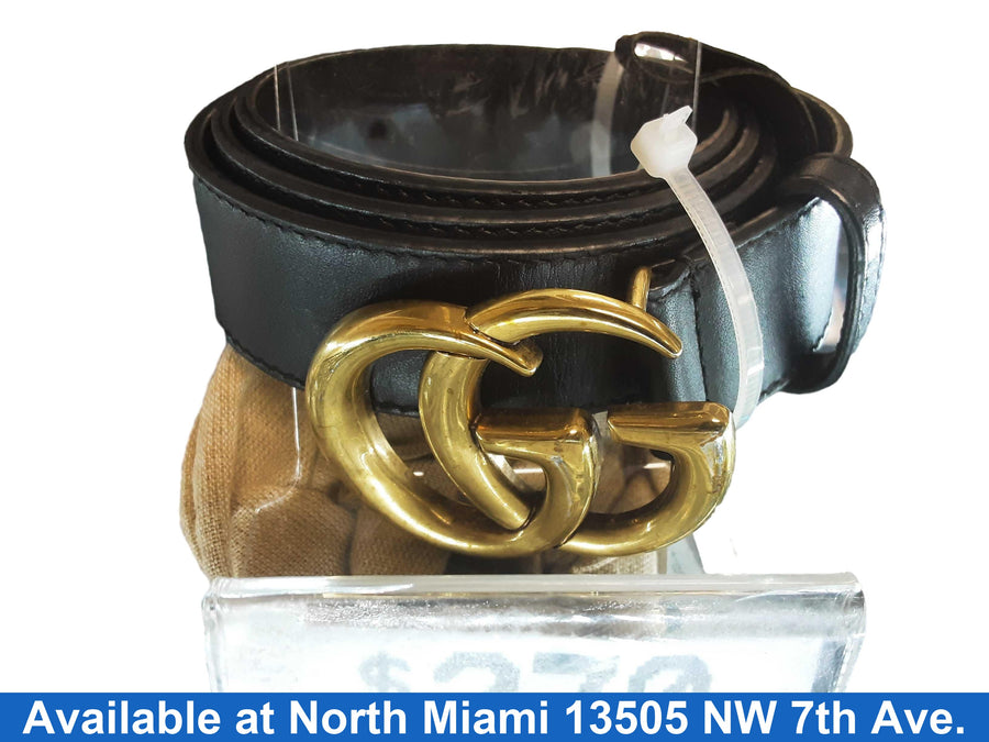 Gucci 414516 Black Belt / Buckle