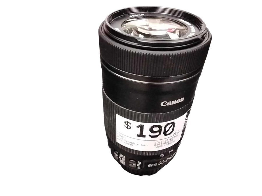 Canon Ed-s 55-250mm Black Photographic Lens
