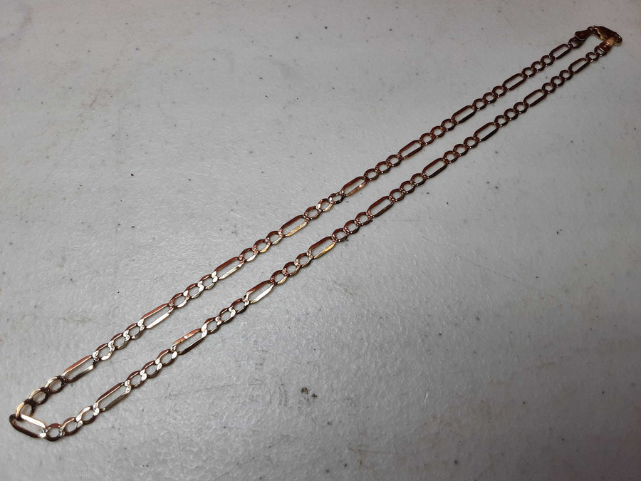 Figaro Chain - Yellow Gold 10k (.417) 3.3 grams 16 inch