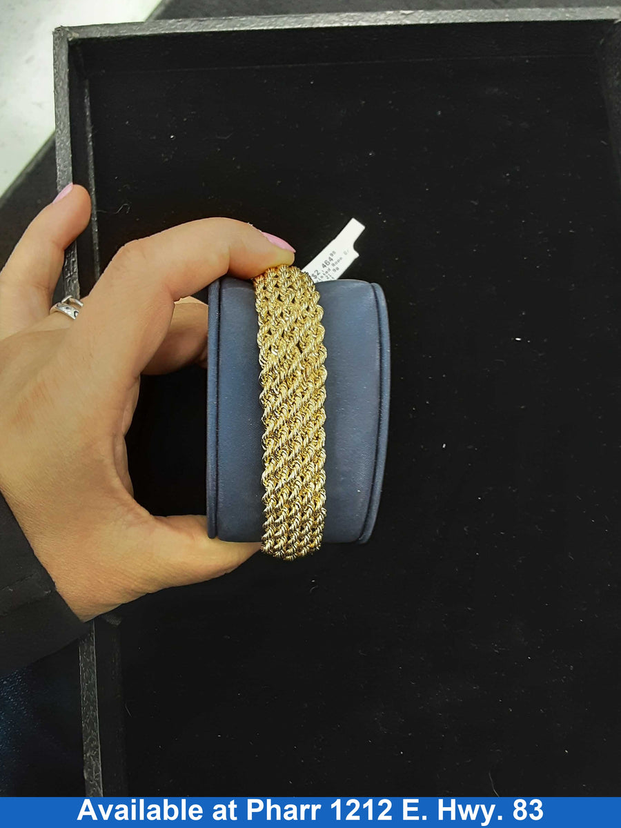 Rope Bracelet - Yellow Gold 14k (.585) 21.9 grams 6 inch