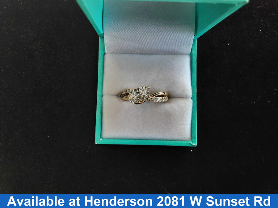 Women's Ring - Anniversary - Yellow Gold 14k (.585) 5.3 grams Size 7