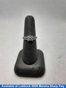 Ring - Engagement Set - White Gold 14k (.585) 3.6 grams Size 7.5