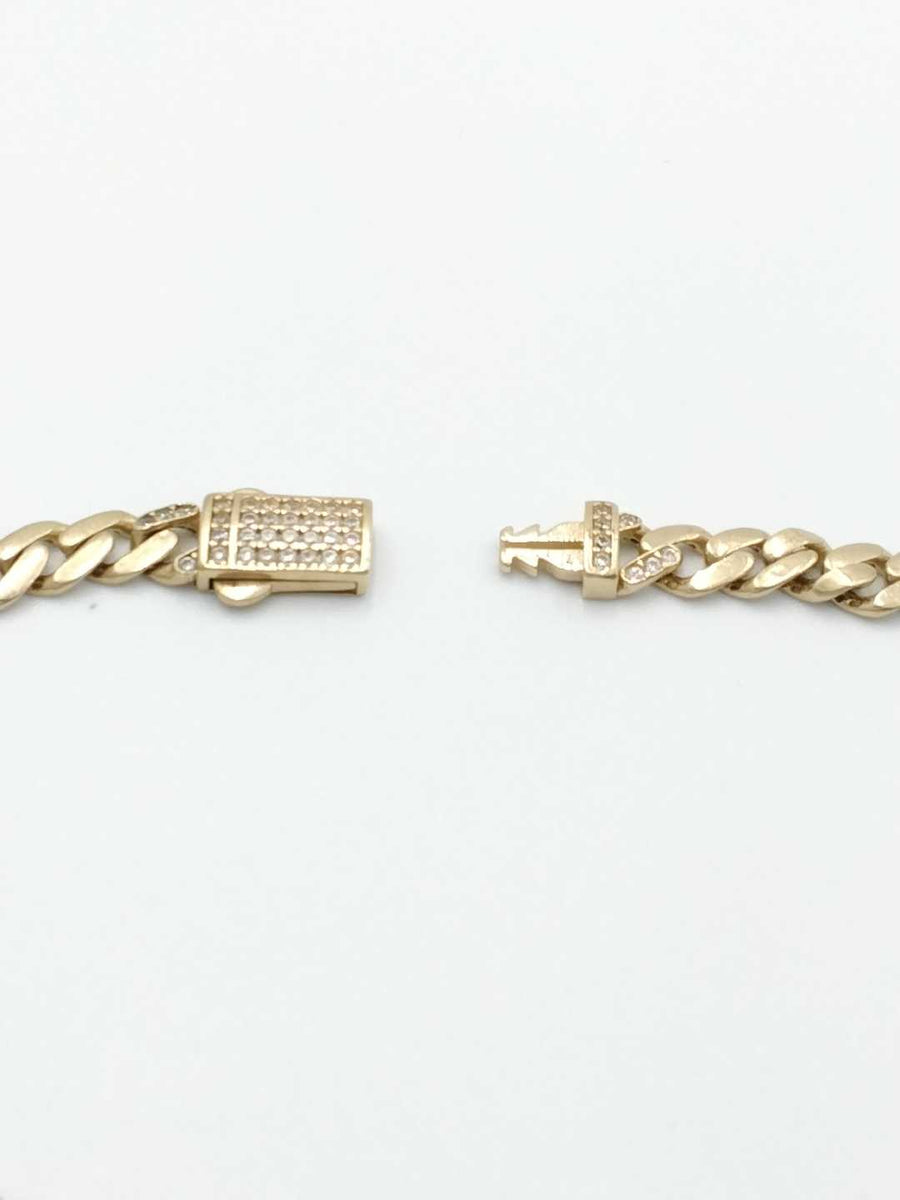 Cuban Link Bracelet - Yellow Gold 14k (.585) 4.9 grams 7 inch