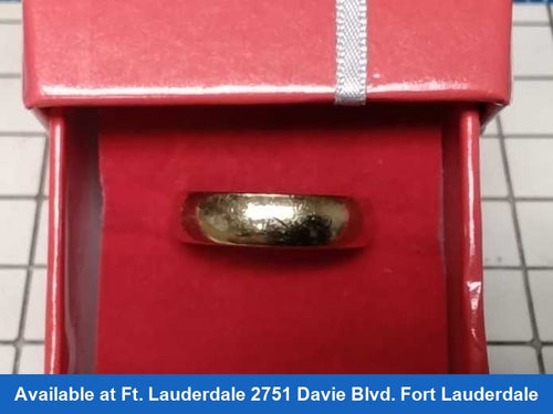 Ring - Wedding Band - Yellow Gold 10k (.417) 6.7 grams Size 20
