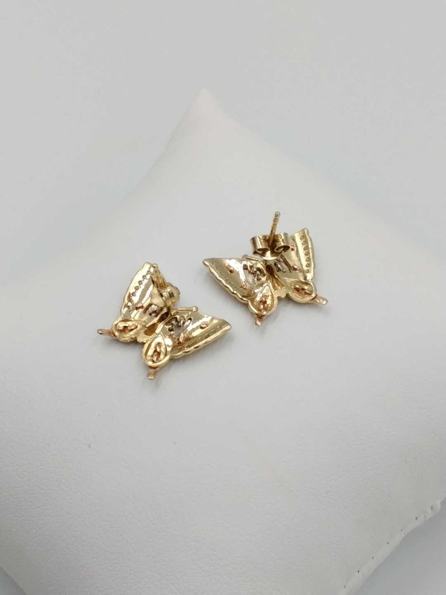 Earrings - Tricolor Gold 14k (.585) 4.6 grams