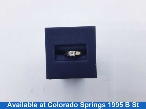 Women's Ring - Solitaire - Yellow Gold 14k (.585) 3.4 grams Size 7
