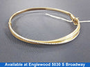 Bangle Bracelet - Tricolor Gold 14k (.585) 6.3 grams 5 inch